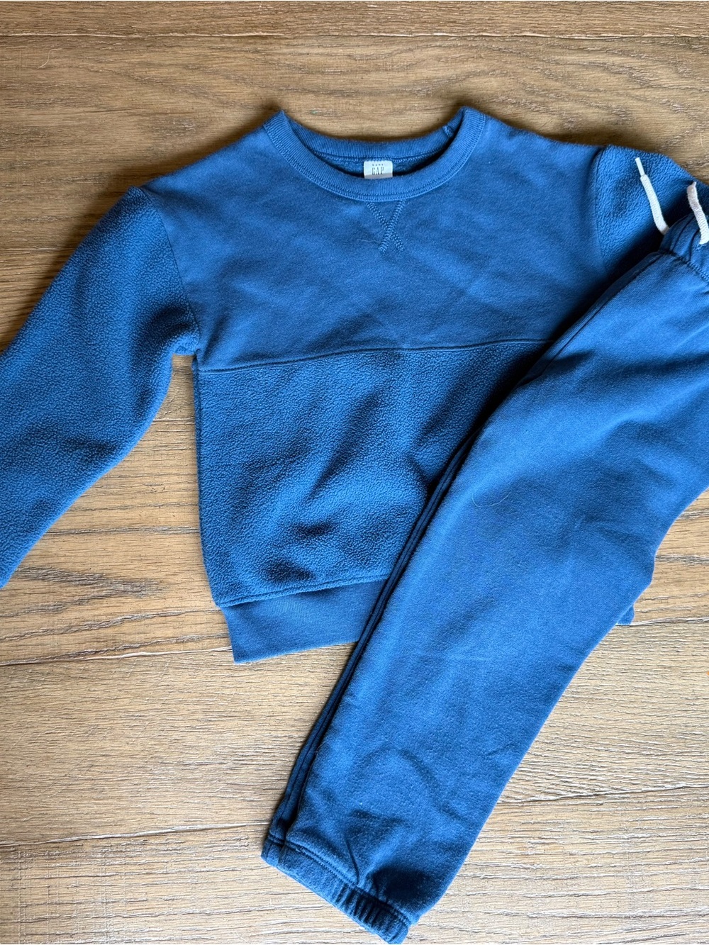 GAP Kids Blue Fleece Matching Sweatshirt and Joggers Set